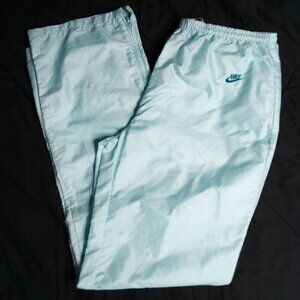Vintage 70s Nike Wind Pants Joggers Trainers Light Blue